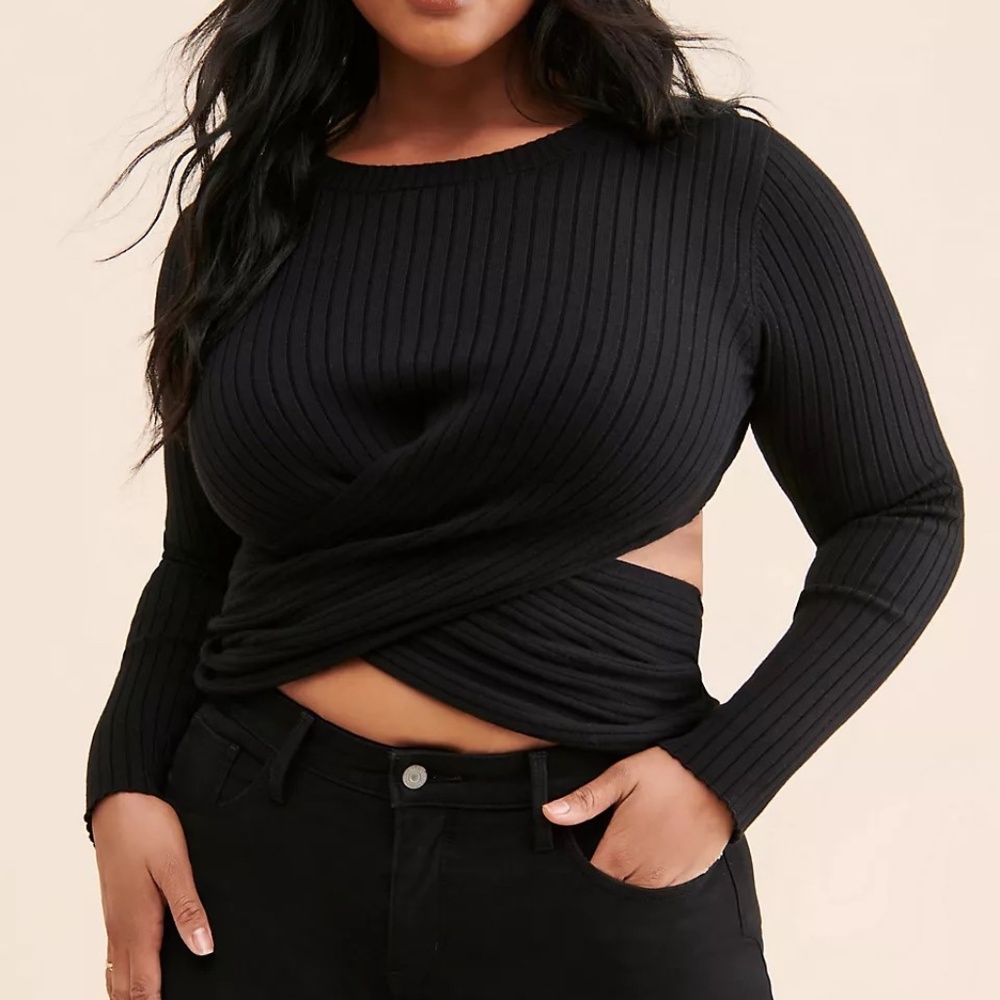 4th & Reckless Frederick Cross-Front Sweater
